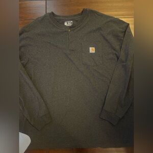 Carhartt Men's Charcoal Long Sleeve Tee